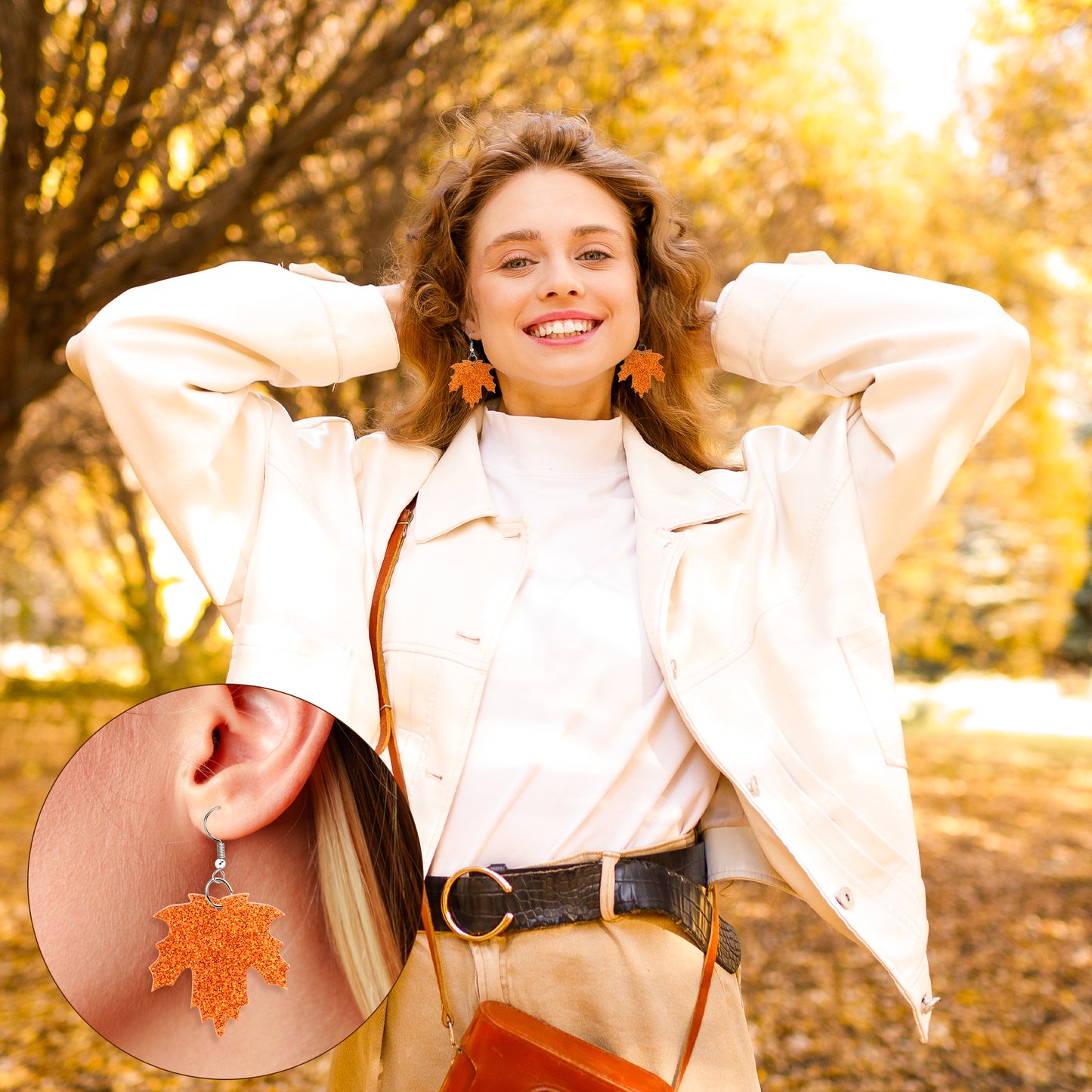 Y1tvei Fall Thanksgiving Glitter Earrings - 9Pairs Fall Leaf Turkey Football Pumpkin Sparkly Glitter Drop Dangle Earring Lightweight Cute Cartoon Ear Decoration Holiday Jewelry Gift for Girls Women
